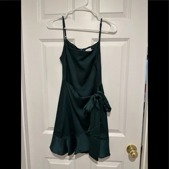 white christmas dresses Charlette Sparkle Maxi Dress Dark Green main image 1